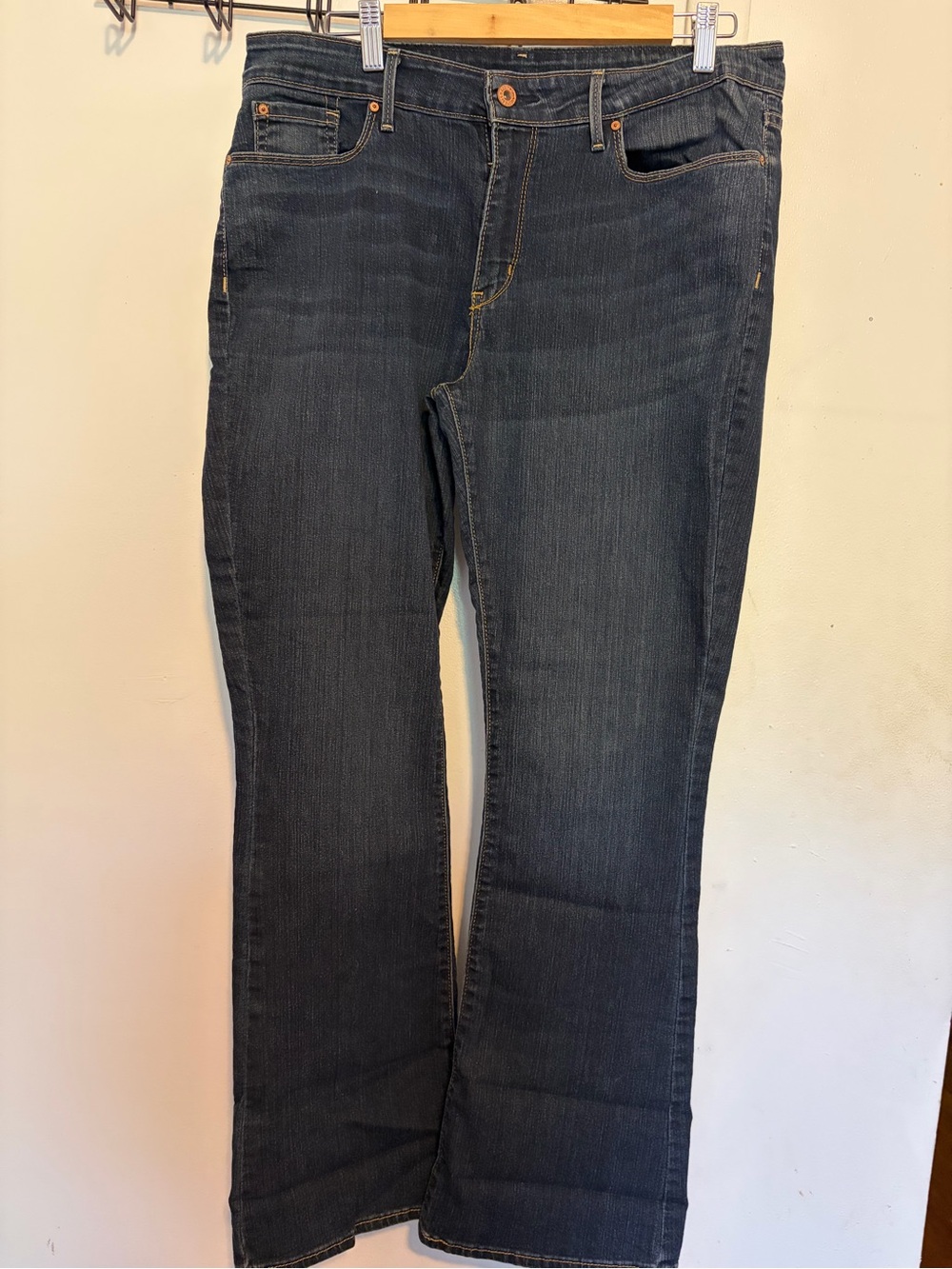 Signature by Levi Strauss Dark Blue Straight Jeans